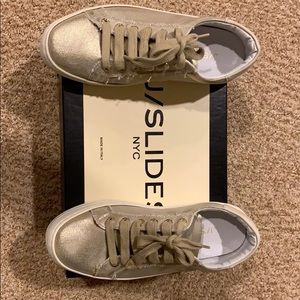 NIB JSlides Heather Platform Sneaker 5.5
